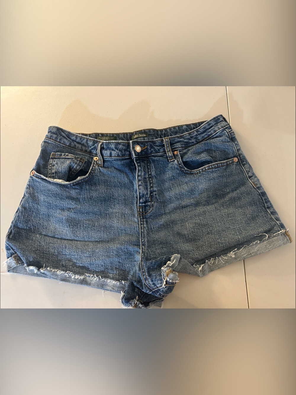 wild fable Distressed Blue Denim Cutoff Shorts